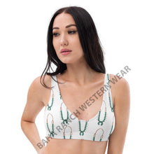 Load image into Gallery viewer, Yeehaw Squash Blossom Bikini Top
