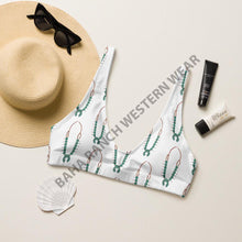 Load image into Gallery viewer, Yeehaw Squash Blossom Bikini Top
