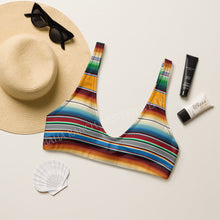 Load image into Gallery viewer, Yeehaw Mustard Serape Bikini Top
