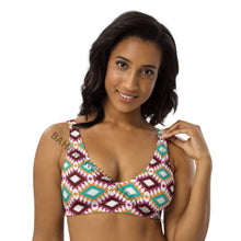 Load image into Gallery viewer, Yeehaw Aztec Print Bikini Top
