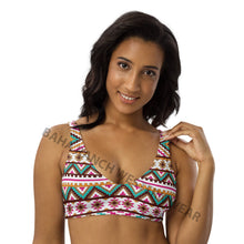 Load image into Gallery viewer, Yeehaw Multi Aztec Bikini Top
