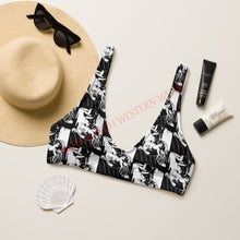 Load image into Gallery viewer, Yeehaw Vintage Cowboy Bikini Top
