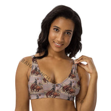 Load image into Gallery viewer, Yeehaw Vintage Cowboy Bronc Bikini Top
