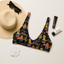 Load image into Gallery viewer, Yeehaw All Cowboy Bikini Top
