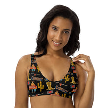 Load image into Gallery viewer, Yeehaw All Cowboy Bikini Top
