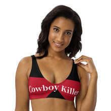 Load image into Gallery viewer, Ready to Ship Yeehaw Cowboy Killer Bikini Top Size Medium
