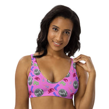 Load image into Gallery viewer, Yeehaw Disco Cowgirl Bikini Top
