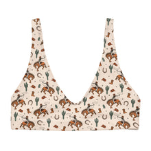Load image into Gallery viewer, Yeehaw Rodeo Cowboy Bikini Top
