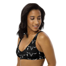 Load image into Gallery viewer, Yeehaw White Bullhead Cactus Bikini Top

