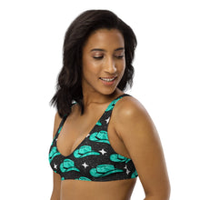 Load image into Gallery viewer, Yeehaw Turquoise Hat Bikini Top
