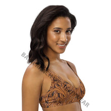 Load image into Gallery viewer, Yeehaw Tooled Leather Bikini Top
