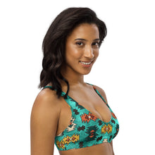 Load image into Gallery viewer, Yeehaw Turquoise Aztec Bikini Top
