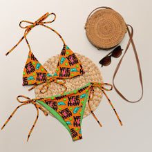 Load image into Gallery viewer, Yeehaw Orange String Bikini
