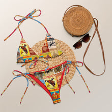Load image into Gallery viewer, Ready to ship Yeehaw Vintage Rodeo poster String Bikini SIZE Small
