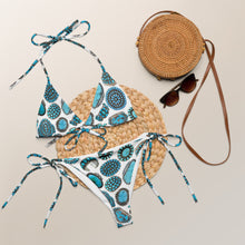 Load image into Gallery viewer, Yeehaw Turquoise Crazy String Bikini
