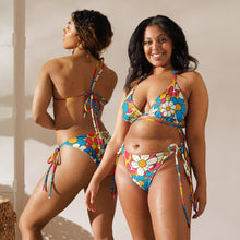 Load image into Gallery viewer, Yeehaw Flower Child Retro String Bikini
