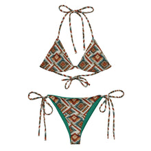Load image into Gallery viewer, Baha Ranch Yeehaw Southwest Diamond String Bikini
