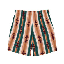 Load image into Gallery viewer, Yeehaw Cocoa Aztec Men&#39;s Swim Trunks
