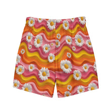 Load image into Gallery viewer, Yeehaw Groovy Floral Men's Swim Trunks

