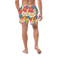 Load image into Gallery viewer, Yeehaw Flower Child Retro Men's Swim Trunks
