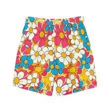 Load image into Gallery viewer, Yeehaw Flower Child Retro Men's Swim Trunks
