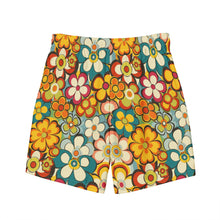 Load image into Gallery viewer, Baha Ranch Yeehaw Woodstock Retro Floral Men's Swim Trunks
