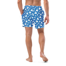 Load image into Gallery viewer, Yeehaw Blue Rodeo Cowboy Men's Swim Trunks
