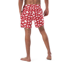 Load image into Gallery viewer, Yeehaw Red Rodeo Cowboy Men's Swim Trunks
