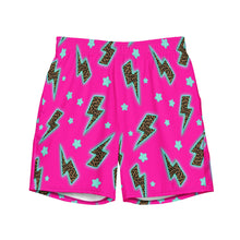 Load image into Gallery viewer, Yeehaw Leopard Lightning Men&#39;s Swim Trunks
