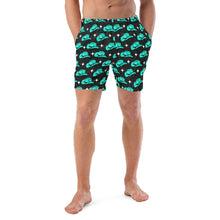 Load image into Gallery viewer, Yeehaw Turquoise Hat Men&#39;s Swim Trunks
