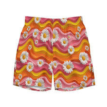 Load image into Gallery viewer, Yeehaw Groovy Floral Men's Swim Trunks
