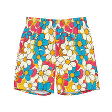 Load image into Gallery viewer, Yeehaw Flower Child Retro Men's Swim Trunks
