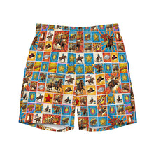 Load image into Gallery viewer, Baha Ranch Yeehaw Comic Corral Rodeo Swim Trunks
