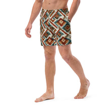 Load image into Gallery viewer, Baha Ranch Southwest Diamond Recycled Swim Trunks
