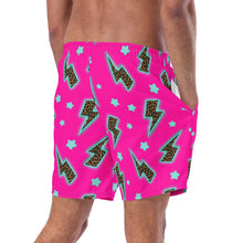 Load image into Gallery viewer, Yeehaw Leopard Lightning Men&#39;s Swim Trunks
