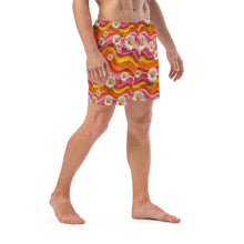 Load image into Gallery viewer, Yeehaw Groovy Floral Men's Swim Trunks
