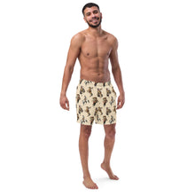 Load image into Gallery viewer, Yeehaw Vintage Cowgirl Men's Swim Trunks
