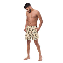 Load image into Gallery viewer, Yeehaw Vintage Cowgirl Men's Swim Trunks
