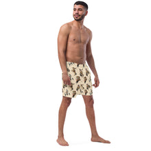 Load image into Gallery viewer, Yeehaw Vintage Cowgirl Men's Swim Trunks
