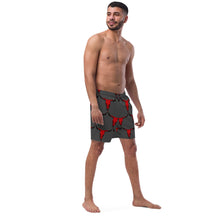 Load image into Gallery viewer, Yeehaw Red Bull Skull Men's Swim Trunks
