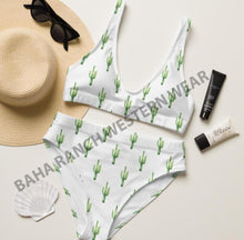 Load image into Gallery viewer, Yeehaw All Over Cactus Bikini
