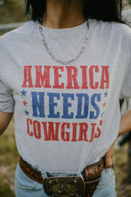 Load image into Gallery viewer, America Needs Cowgirls Graphic Tee
