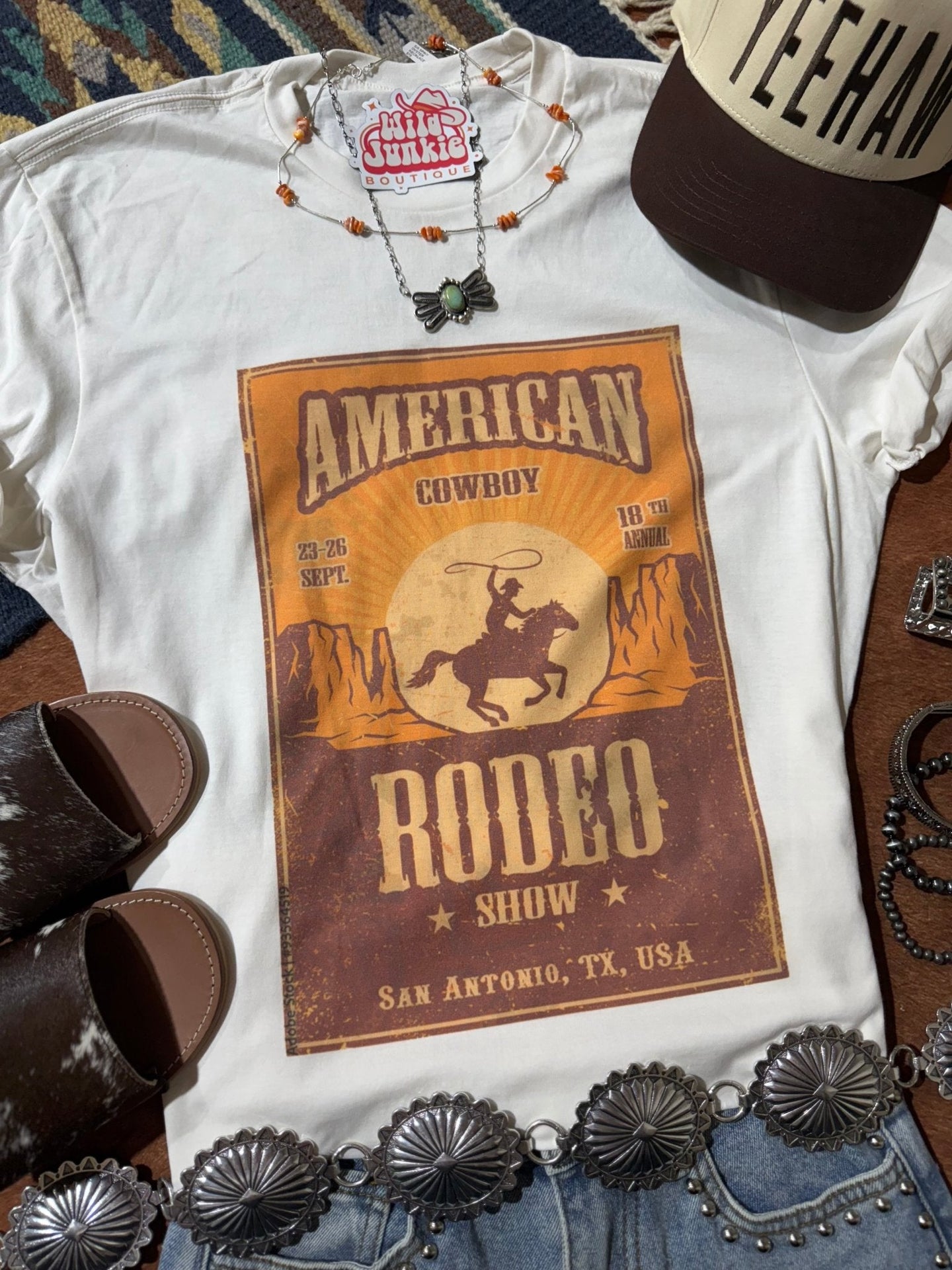 American Cowboy Rodeo Show Graphic Tee
