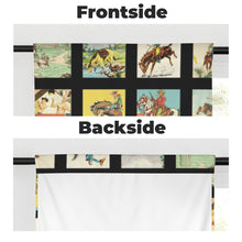 Load image into Gallery viewer, Vintage Western Collage Window Curtains 28&quot;x40&quot; (2-Piece)Made in America
