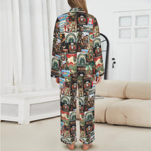 Load image into Gallery viewer, Colores De Mexico Destination Mexico Satin Pajamas
