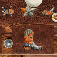 Load image into Gallery viewer, 7 Pieces Rustic Ranch Western Cowboy Table Runner and Placemats Set Made in USA
