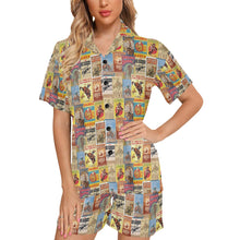 Load image into Gallery viewer, Vintage Rodeo Poster Women&#39;s Western Pajama Set

