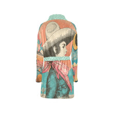 Load image into Gallery viewer, Baha Ranch Honky Tonk Kitsch Cowgal Miky Fleece Plush Robe
