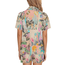 Load image into Gallery viewer, Baha Ranch Retro Pop Western Collage Pajama Set
