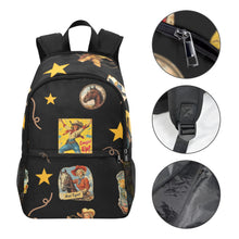 Load image into Gallery viewer, Vintage Cowgirl Collage Backpack
